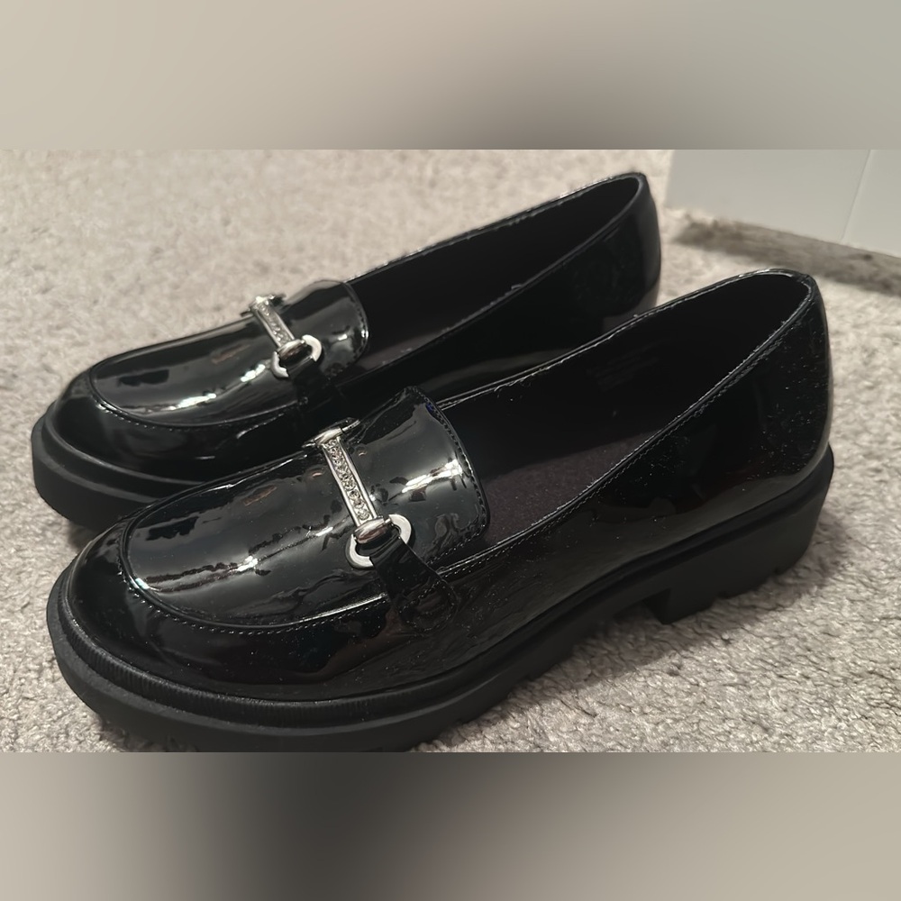 Black Patent Leather Loafers